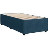 Box spring krevet s madracem plavi 90x200 cm baršunasti | shoptok.hr