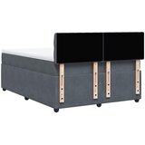  Krevet s oprugama i madracem tamnosivi 140x190 cm baršunasti | shoptok.hr