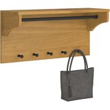  Zidna vješalica za kapute SANDNES 87x30x42 cm puno drvo bor | shoptok.hr