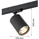  Argon 4306 - Reflektor za šinski sistem BERGEN 1xE27/15W/230V, crni | Eponuda.com