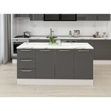 Hanah home kuhinjsko ostrvo Alvinka 20250, 180 cm, belo / antracit | Eponuda.com