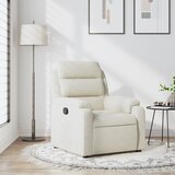 vidaXL naslanjač krem žamet | Shoptok.si