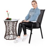 Kondela Zložljiv stol, temno siva/črna, ALDERA | Shoptok.si
