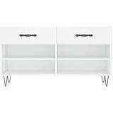 vidaXL klop za čevlje bela 102x35x55 cm inženirski les | Shoptok.si