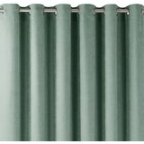  Curtain MILANA color mint style classic silver silver metal eyelets chenille 140x245 HOMEDE | shoptok.hr