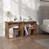 The Living Store Nočna omarica 2 kosa dimljeni hrast 40x30x40 cm konstruiran les - Nočna Omarica, (21433114) | Shoptok.si