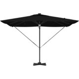 vidaXL samostojeći Roma suncobran s LED-ima crni 286x285x270 cm aluminij | shoptok.hr