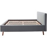 P & B OBLAZINJENA POSTELJA 180 cm x 200 cm , tekstil svetlo modra | Shoptok.si