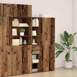 Police za knjige s ladicama Staro drvo 30 x 42.4 x 185.2 cm | shoptok.hr