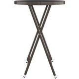 vidaXL 3-dijelni vrtni bistro set poliratan i kaljeno staklo smeđi | shoptok.hr