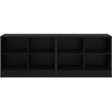 Ormarić za krevet s policom 2 pcs Crni hrast 66 x 33 x 48 cm | Shoptok.si
