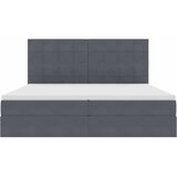  s madracem i skladištem Tamno siva 200 x 200 cm Baršun | shoptok.hr