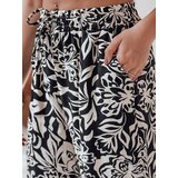 DStreet Spodnie damskie materiałowe wide leg TROPICAL SUN czarne | Shoptok.si