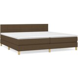Maison Chic Box spring postelja - Vzmetna postelja z vzmetnico temno rjav 200x200 cm blago SL19183, (21892766) | Shoptok.si