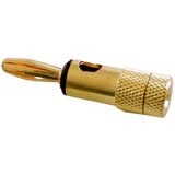 Cabletech Banana vtikač črni pozlačeni, (20811787) | Shoptok.si