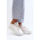 S. BARSKI Women's Leather Platform Sneakers with Decorative Buttons D&A | Shoptok.si