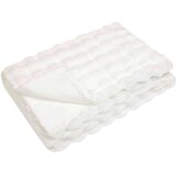 vidaXL Dežnik iz umetnega zajčjega krzna 4 pcs Bela 240 x 270 cm | Shoptok.si