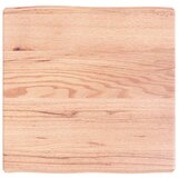 vidaXL Mizna plošča svetlo rjava 60x60x6 cm obdelana trdna hrastovina Cene