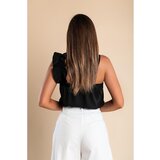 Fenzy Top S Volanima, Crni | shoptok.hr