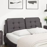 Maison Chic posteljno vzglavje - vzglavna omarica - vzglavna stranica siva 140 cm umetno usnje, (21704016) | Shoptok.si