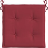  Jastuci za vrtne stolice 4 kom boja vina 50x50x4 cm od tkanine | Eponuda.com