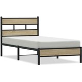 vidaXL Okvir kreveta bez madraca boja hrasta sonome 90 x 190 cm drveni | shoptok.hr