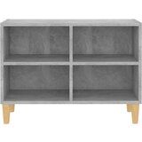 TV ormarić s nogama od masivnog drva boja betona 69,5x30x50 cm | shoptok.hr