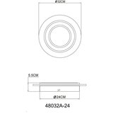 Globo STROPNA LED-SVETILKA JAYDEN //3000 K/230 V/ | Shoptok.si