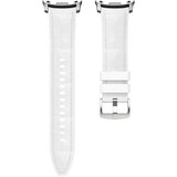 INF Uradni silikonski pašček z usnjeno teksturo, združljiv s Samsung Watch 8 & Classic White, (5000075717) | Shoptok.si