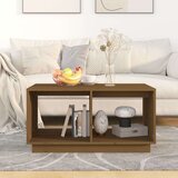  Klubska mizica medeno rjava 80x50x40 cm trdna borovina, (20712351) | Shoptok.si