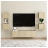  6-dijelni set TV ormarića boja hrasta sonome od iverice | shoptok.hr