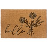 Hanse Home Predpražnik iz kokosovih vlaken 75x45 cm Hello & Flowers - Hanse Home Cene