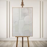 Styler Slika z ročno naslikanimi elementi 70x100 cm Lan – | Shoptok.si