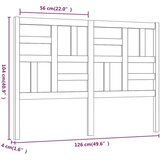  Uzglavlje za krevet 126 x 4 x 100 cm od masivne borovine | shoptok.hr