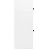 Ormarić za sedla bijeli 53 x 53 x 140 cm čelični | shoptok.hr