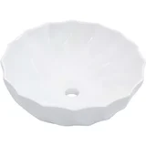 MAISON CHIC Umivalnik - Kopalna umivalnik - Lavabo 46x17 cm keramičen bel, (21703859)