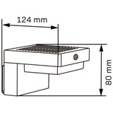  LED solarno zidno svetlo sa senzorom MALI LED/4,5W/3,7V 2000 mAh IP44 crna | Eponuda.com