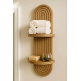 Hanah home Dekorativna zidna polica Artmtkwll2 Wenge Cene
