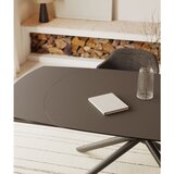 Kave Home Proširiv blagovaonski stol s dodatnom pločom s keramičkom daskom 100x130 cm Yodalia – | shoptok.hr