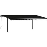  Tenda na ručno uvlačenje s LED svjetlima 6 x 3 m antracit | shoptok.hr