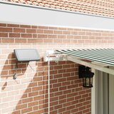  Povlačivi tende Zelena i bijela 450 × 350 cm Tkanina i Aluminij | shoptok.hr