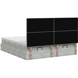  Krevet od pjene s madracem i LED-om Svjetlosiva 180 x 200 cm | shoptok.hr