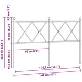  Metalno zamjensko uzglavlje crno 137 cm | shoptok.hr