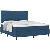 vidaXL Box Spring krevet s madracem plavi super king tkanina | shoptok.hr