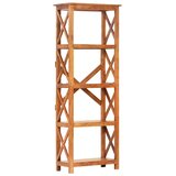 Police za knjige 60x30x160 cm drvo bagrema s premazom boje meda | shoptok.hr