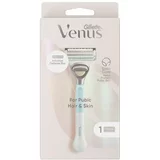 Gillette Venus Venus Pubic Hair&Skin brivnik za urejanje bikini linije + nadomestna glava 1 kos