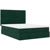  Otomanski krevet s madracima tamnozeleni 140x200 cm baršunasti | shoptok.hr