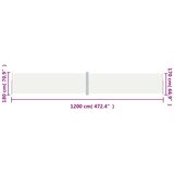  Uvlačiva bočna tenda krem 180 x 1200 cm | Eponuda.com