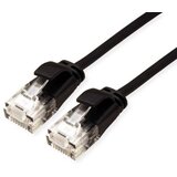 Secomp Roline UTP Data Center PatchCord, SLIM, Cat6A/Cl.EA, LSOH, black, 0.15m ( 5404 ) | ePonuda.com