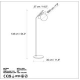 Opviq podna lampa anemon 13805 black